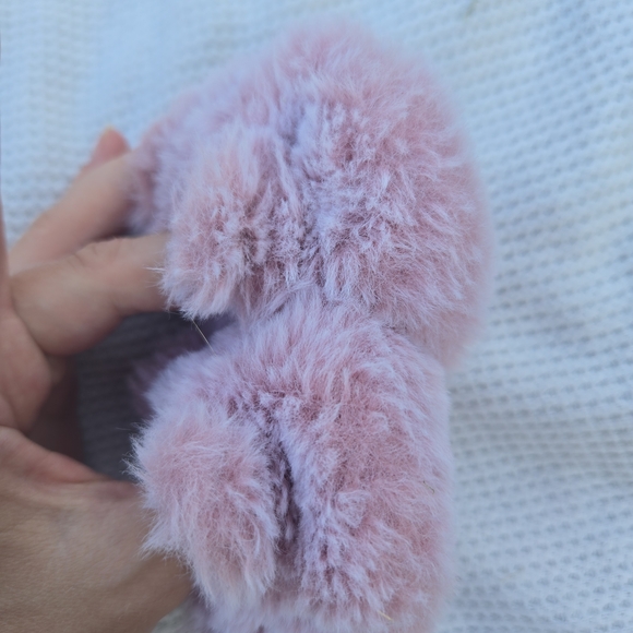 Pink Fuzzy Baby Booties - Picture 3 of 5
